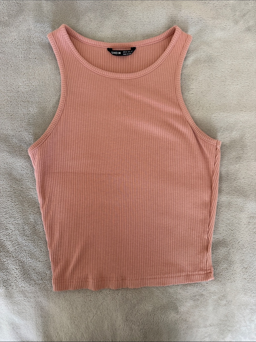 Ribbed Tank Top - Blush Pink